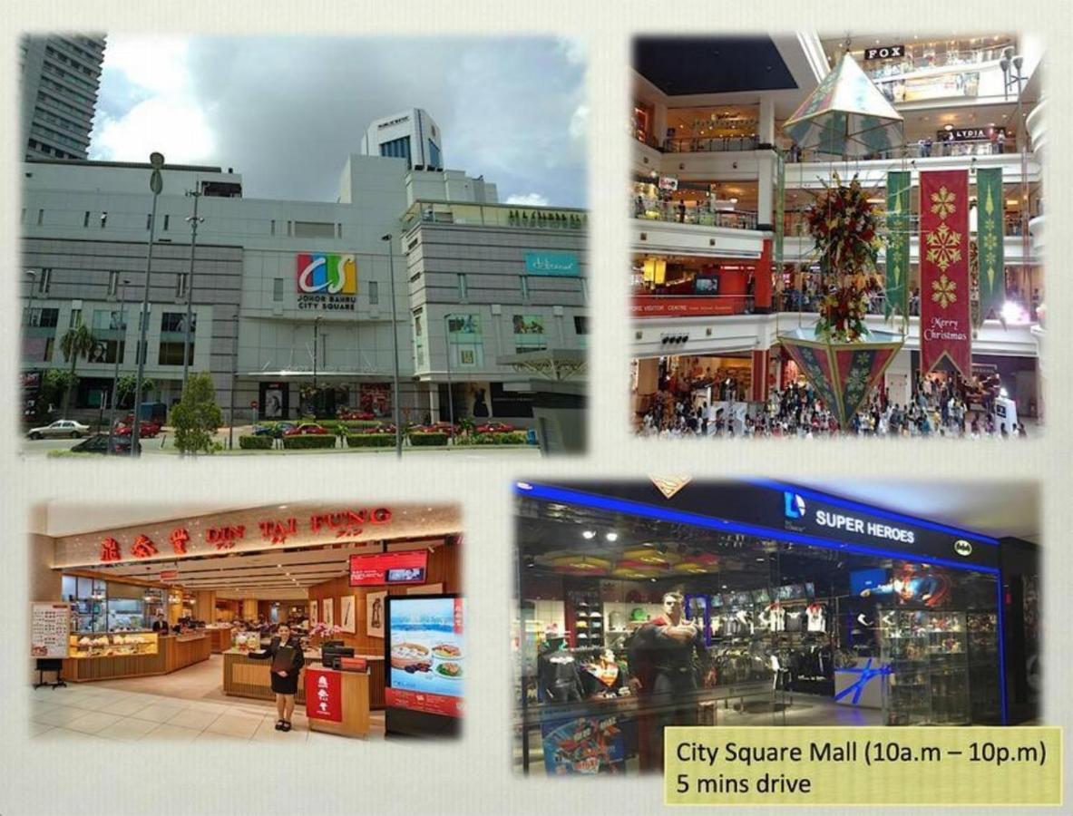 Seaview Condo Near Rf Mall, Food Court & Free Netflix Johor Bahru Exterior foto